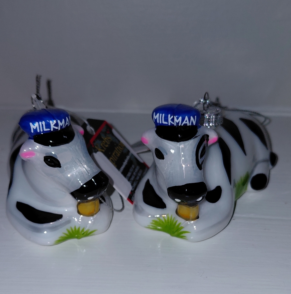 Milkman Cow Ornaments